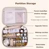 New Women's PU Leather Cosmetic Bag Portable Storage Bag Large Capacity Luxury Makeup Bag Travel Organizer Toiletry Bags