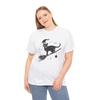Celestial Witch T-Shirt | Cat Riding a Witchs T-Shirt