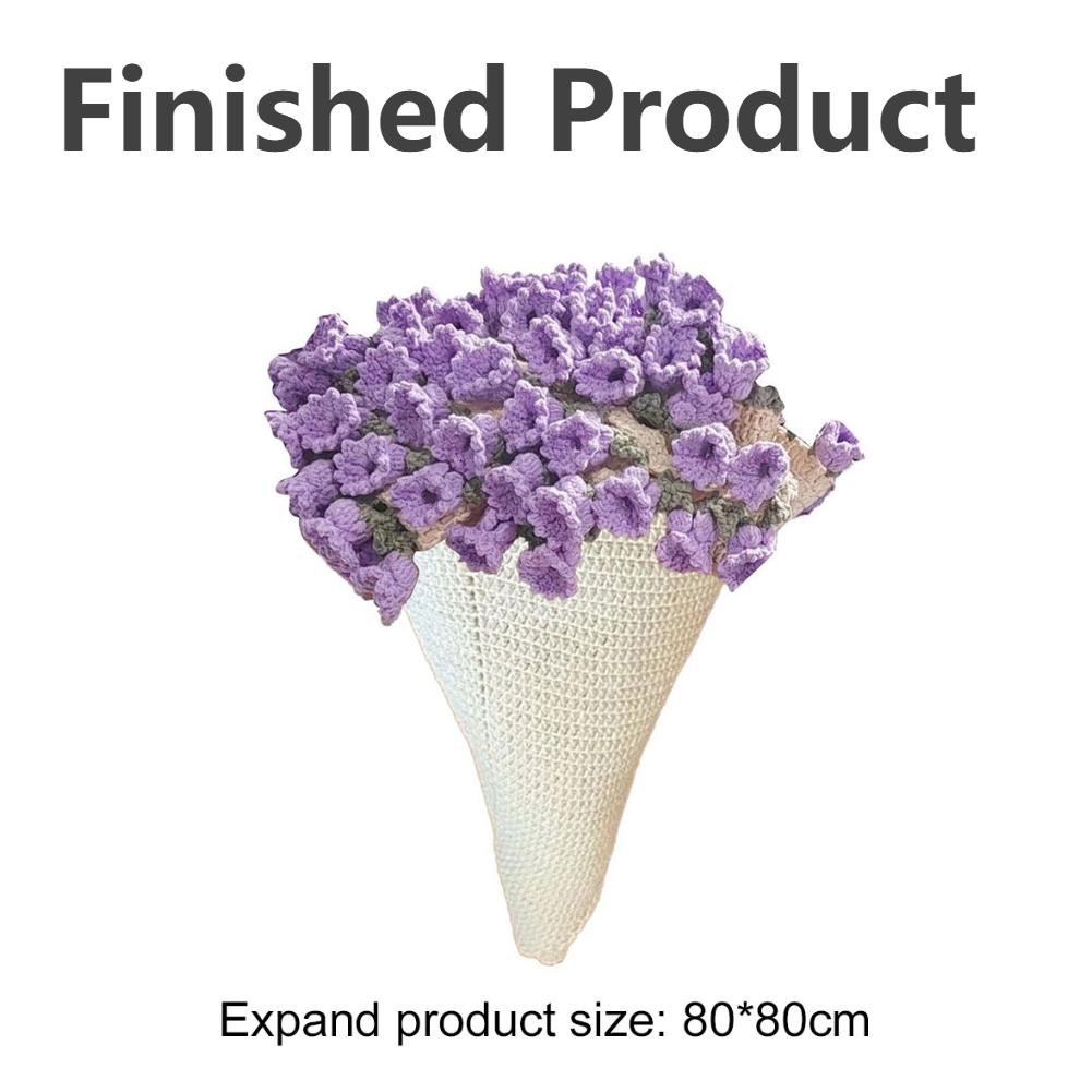 Rose Flower Blanket with DIY Material Package Handmade Soft Knitted Throw Blanket Crochet Flower Blanket Creative Gift 2025 New