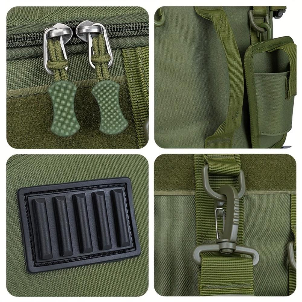 Rucsac pentru Echipament de Pescuit de Mare Capacitate Cutie de Depozitare cu Compartimente Multiple cu Suport pentru Lansete, Potrivit pentru Drumeții și Camping, Geantă pentru Echipament de Pescuit, Rucsac Sport