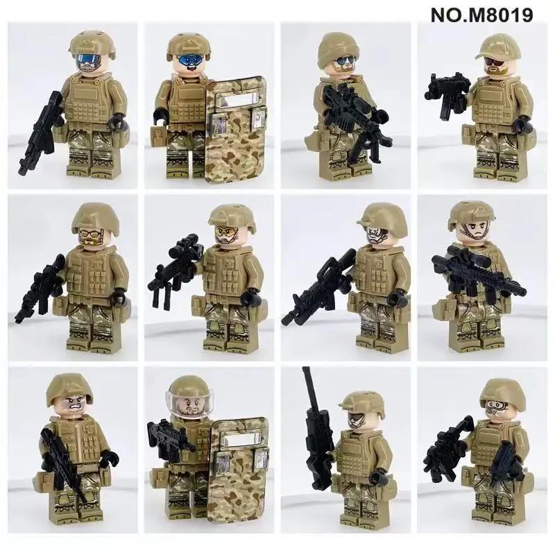 Military Series Building Blocks, Special Police, Jungle Scouts, Hand-made Models, Assembled Toys, Humanoid Dolls, Birthday Gifts