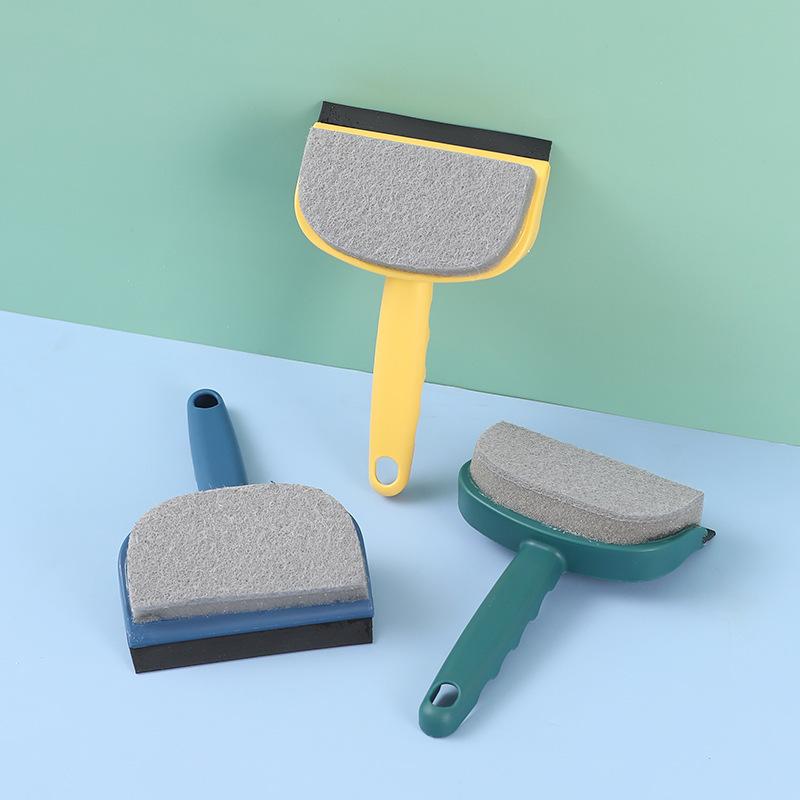 Double Sided Window Cleaner Squeegee, Glass Wiper Cleaning Tool for Home