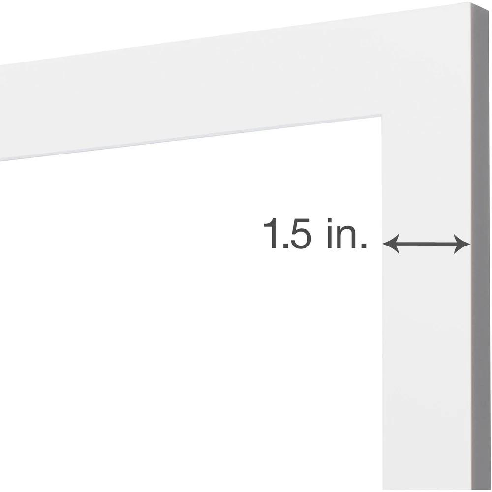 Flat Wide Gallery 8x8 Matted to 4x4 White Picture Frames Set of 2 Durable MDF Tabletop Wall Display Gift Ideal Home Decor