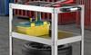 JZOOOZ Tool Cart with Portable Tool and Tool Cart with Industrial Steel for and Repair and Indoor Outdoor Tool and Repair Shop Use 3-Tier Casters,