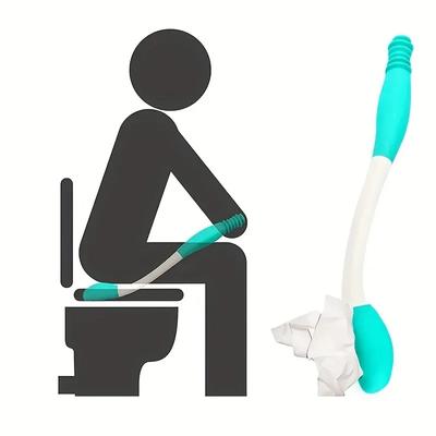 Komfort-Tücher mit großer Reichweite – selbstunterstützender Toilettenhelfer, idealer Helfer für das tägliche Leben im Badezimmer bei eingeschränkter Mobilität, Toilettenhelfer