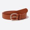 New Women's Belt Retro Hong Kong Style Simple and Versatile Daily Wear PU Belt Commuting Women's Belt