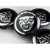 (Black ) Set of 4 Jaguar Alloy Wheel Centre Caps 59mm