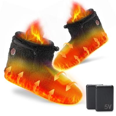 SUPTEMPO Cordless Electric Quick Foot Suitable for Boots and Includes 2 X 6000mAh Mobile Made In Japan 3 Temperature Extension Unisex Slippers,