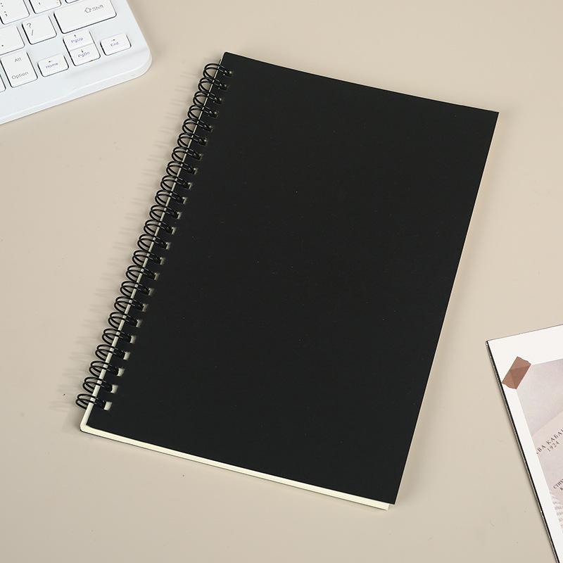 A5 Color Spiral Notebook with Custom Printable Logo and Creative Sticky Notes Planner