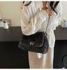 Retro casual denim bag women's 2024 new high-end chain shoulder bag large-capacity commuter tote bag