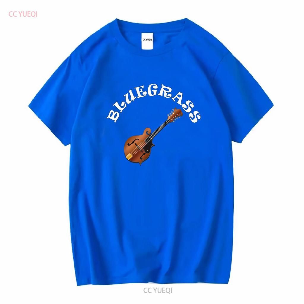 Bluegrass Mandolin T Shirt long or short sleeves vintage Washed Stretched homme fashion Top For Everyday Wear graphic