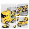 Alloy Children's Storage Container Car Alloy Return Car Simulation Fire Truck Engineering Vehicle Police Truck Engineering Vehicle