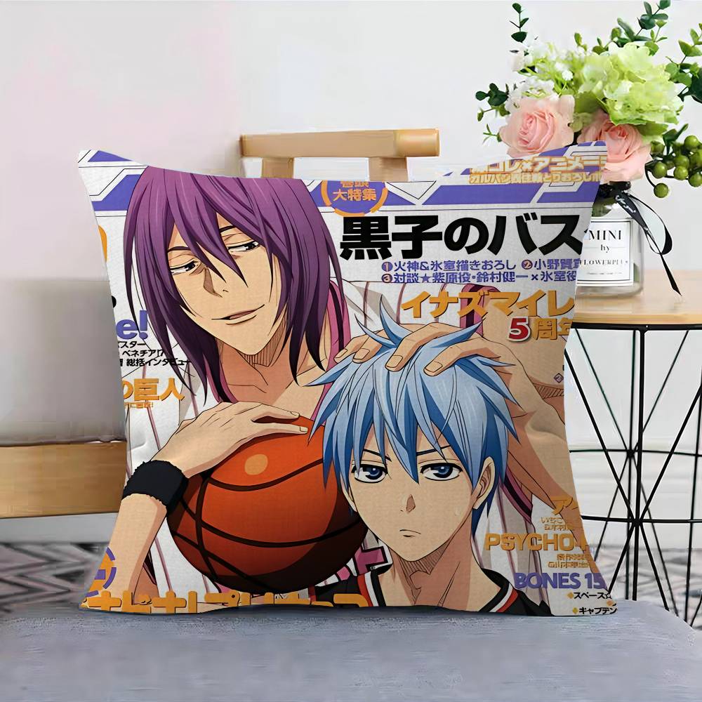 Anime KKuroko No Basket Basketball Cushion Cover Inches Farmhouse Decor Home Throw Pillow Covers For Couch Decorations