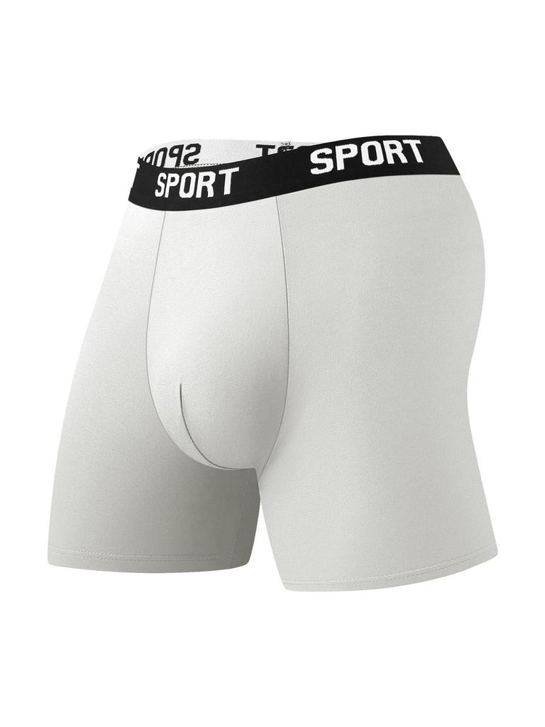 Herren 5er-Pack Lange Sport-Boxershorts für Laufen & Fitness