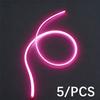 5PCS/Pack LED Same End Filament Flexible Diode Lighting Strip 3V Decoration Ultra Slim Spiral Bulb Retro Edison Bulb Lamp Parts
