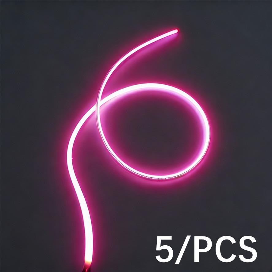 5PCS/Pack LED Same End Filament Flexible Diode Lighting Strip 3V Decoration Ultra Slim Spiral Bulb Retro Edison Bulb Lamp Parts