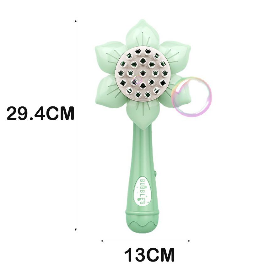 23Hole Electric Bubble Machine Sunflower Soap Bubble Maker Summer Outdoor Toys for Kids Bubble Blow Flower Toys for Girls