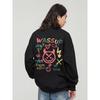 Wassup Heods New Autumn Sweatshirt for Men, Round Neck, National Trendy Brand, Loose Fit, Fleece-Lined, Versatile Pullover Top for Couples