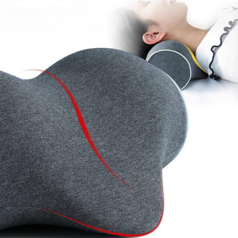 Portable Cervical Support Pillow Antiarch Traction Pillow Comfortable Memory Foam Sleep Pillow for Travel Neck Pillows