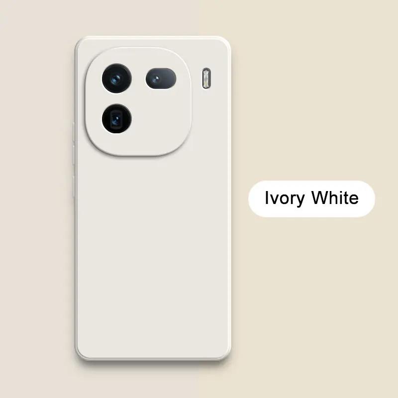 Square Liquid Silicone Phone Case for VIVO IQOO 12 Pro Back Cover IQOO12 12Pro 360 Protective Soft Shockproof Shield Armor Funda