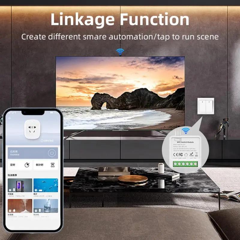 Tuya WiFi Smart Switch Module 1/2/3/4 Gang Dual Way Control Via Smart Life APP Alexa Home Yandex Alice Voice Control