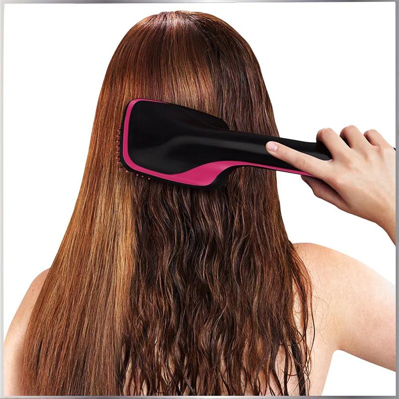 Hair Dryer Hot Air Brush Styler and Volumizer Hair Straightener Curler Comb Roller One Step Electric Ion Blow Dryer Brush