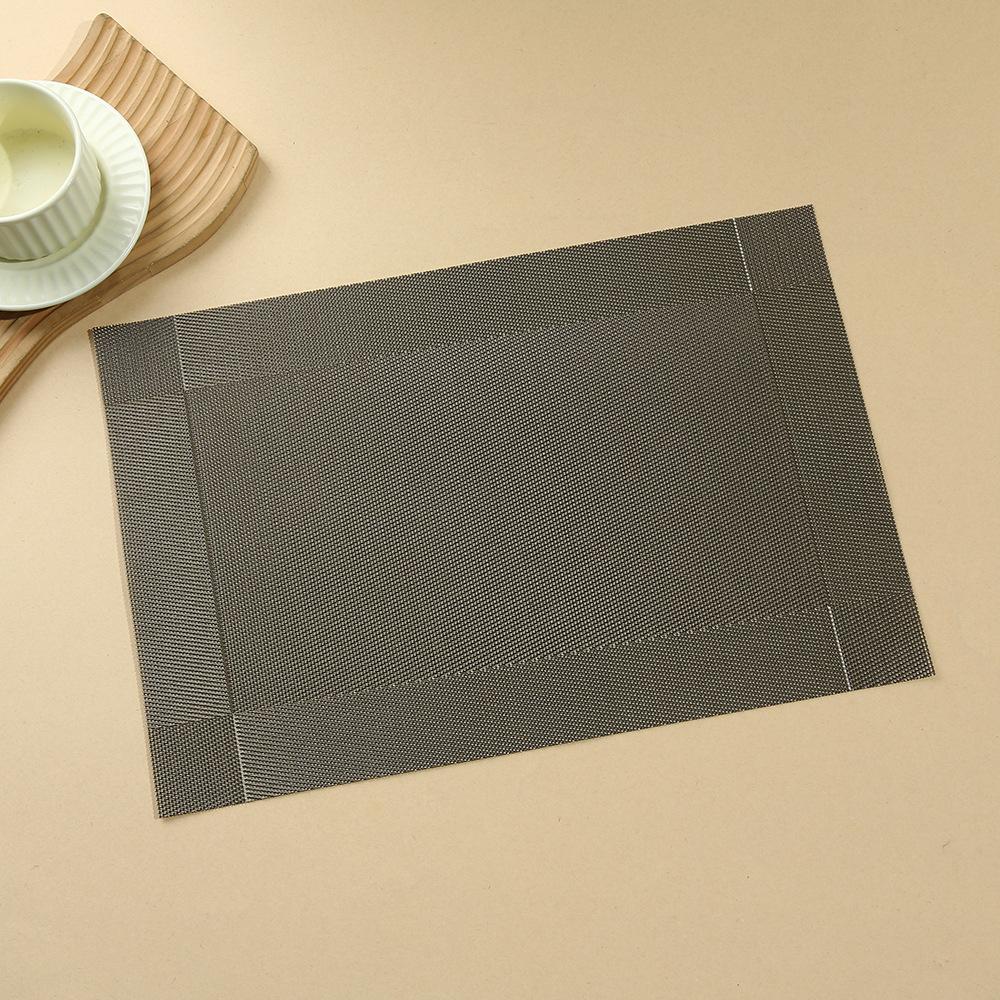 European pvc double frame diagonal frame placemat waterproof and non-slip placemat table mat thermal insulation mat plate mat coaster