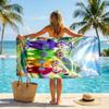 Teletubbies Fashion Beach Towel: Ideal for Summer Adventures Soft, absorbent and quick drying suitable for swimming and bathing