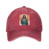 Retro Snoop Dogg Jesus Baseball Caps for Unisex Women Distressed Washed Snapback Cap Rapper Outdoor Activities Caps Hat