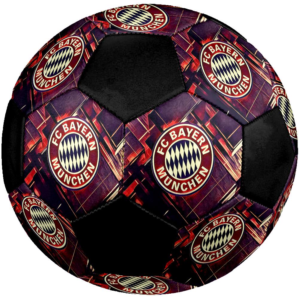 TAGLIA 5 Pallone da Calcio FC Bayern München Colorato Per Tutte le Età Cucito a Macchina PVC Pronto per la Competizione Resistente Alto Rimbalzo