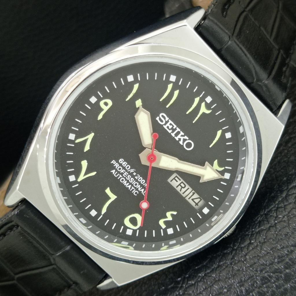 

ЯПОНСКИЕ ВИНТАЖНЫЕ ОТРЕМОНТИРОВАННЫЕ МУЖСКИЕ АВТОМАТИЧЕСКИЕ ЧАСЫ SEIKO 6309A ЧЕРНЫЙ ЦИФЕРБЛАТ a442683-1