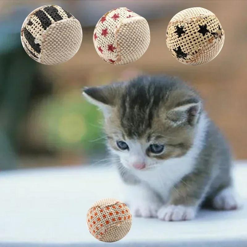 Cat Toy Ball Interactive Cat Toy Chewing Teeth Grinding Drum Scratching Pet Kitten Sports Toy Ball Tool Random Style Wholesale