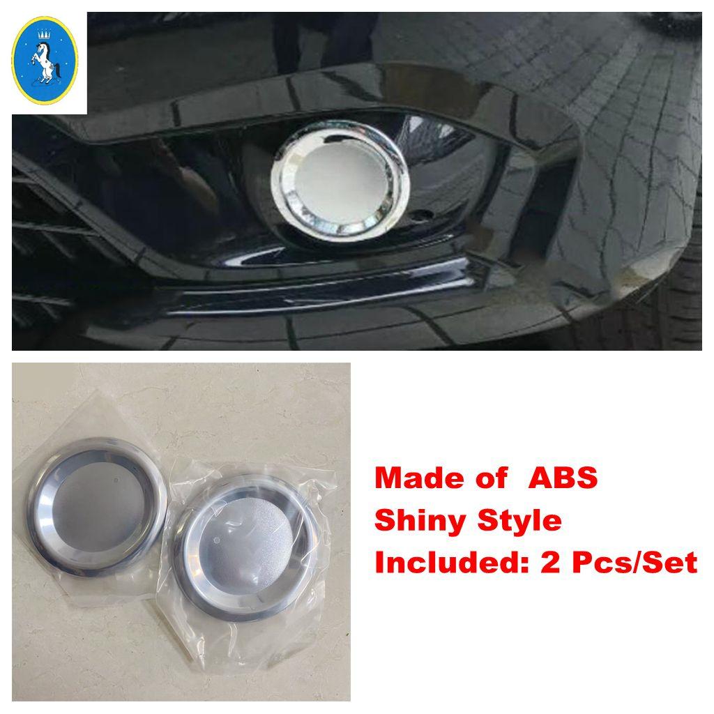 ABS Chrome Front Fog Light Lamp Ring Circle Frame Eyebrow Sticker Cover Trim Accessories For Mercedes-Benz Vito W447 2017 -