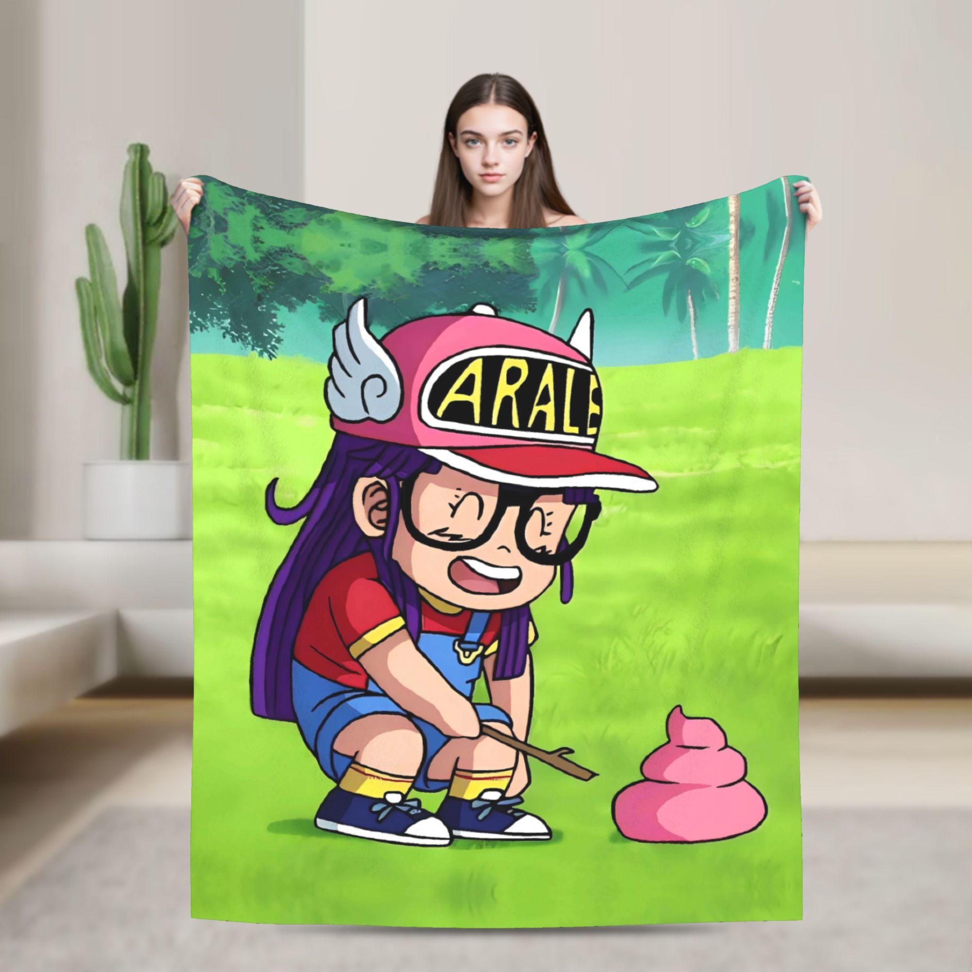 

Soft BlanketsGirls Boys Travel Dr. Slumps Throw Blanket Flannel Bedspread For Living Room Fashion Sofa Bed Cover 75x90cm
