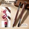 Three-in-one Magnet Phototherapy Pen, High-quality Soft Brush Flat Pen, Special Tool For Applying Cat Eye Gel Manicure