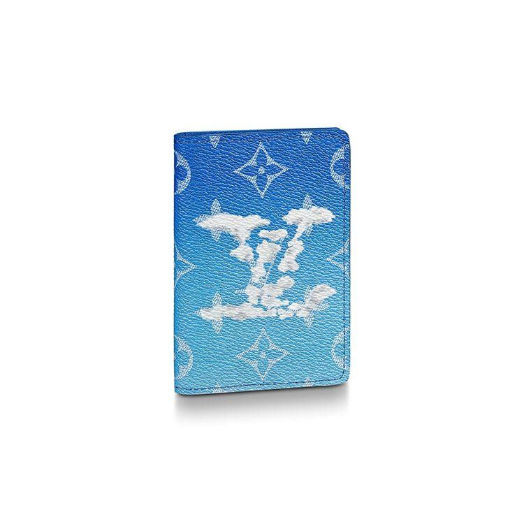 

Гаманець Louis Vuitton Blue Sky White Cloud з кишенею з вощеного полотна Чоловічий гаманець M69679 Gift Set(Basic Set+Box+Shopping Bag)