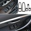 For BMW 3 4 Series GT 13- Carbon Fiber Window Lift Panel Switch Cover Frame