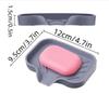 Silicone Drain Soap Box Bathroom Anti-slip Sink Tray Creative Washing Table Soap Tray Free Punch Drain Rack Portable Soap Dishes