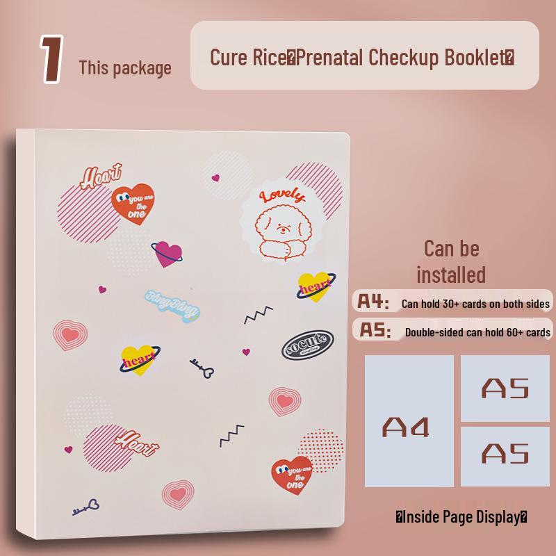 

Буклет для хранения результатов обследований во время беременности формата А4: Прозрачная многослойная папка для отчетов