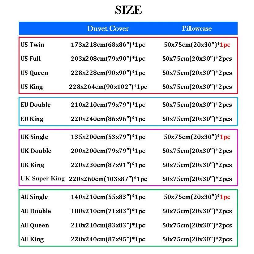 3D Bedding Digital Printing Bed Linen Queen Size Bedding Set Fashion Design Bedding Set Duvet Cover Set