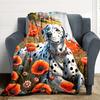 1pc Dalmatian dog Blanket Lightweight Blanket Throw Blanket For Sofa, Bed, Travel, Camping, Livingroom, Office yy251010072