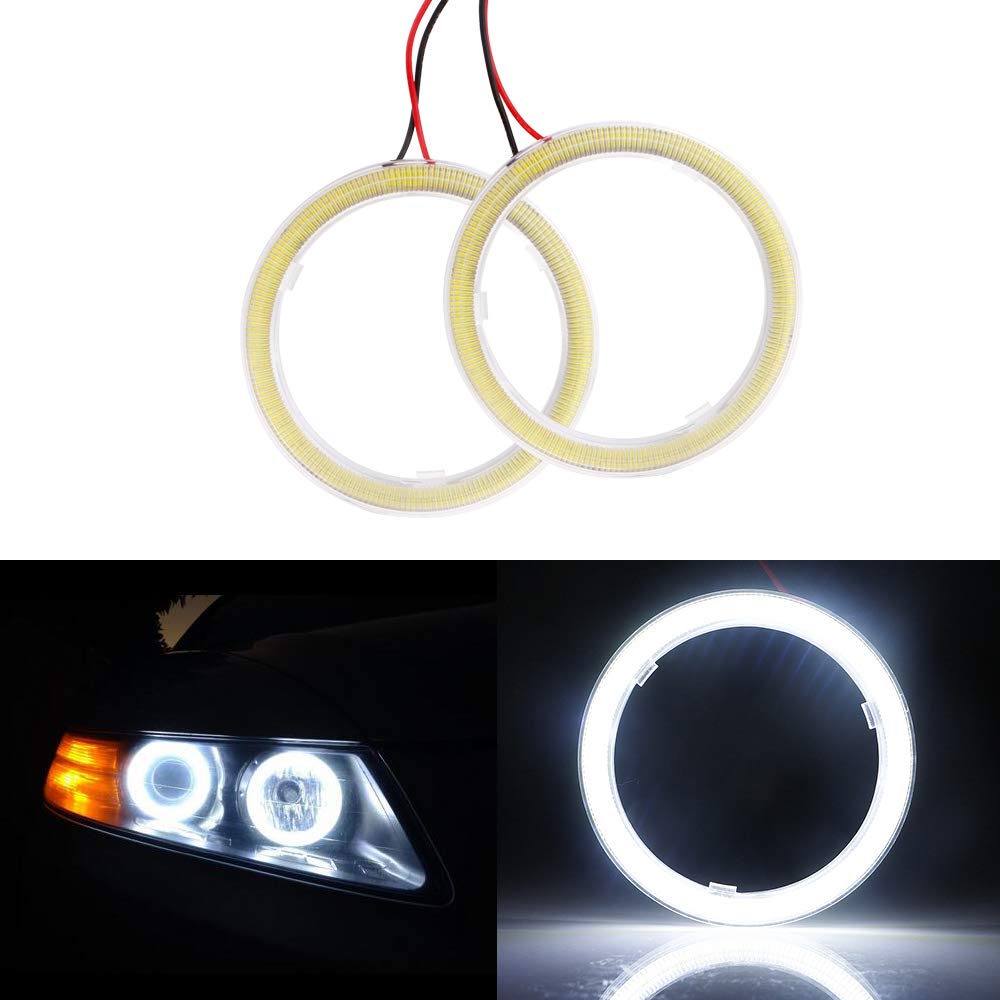 

YongMing COB Squid Ring White LED Headlight Fog Lamp 70MM 45 Rows Diffused Cover with Ballast 2pcs 70MM белый