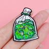 Brooch Cartoon Pocket Animal Design Zinc Alloy Brooch Pin Clothing Bags Suit Lapel Badge Versatile Accessory