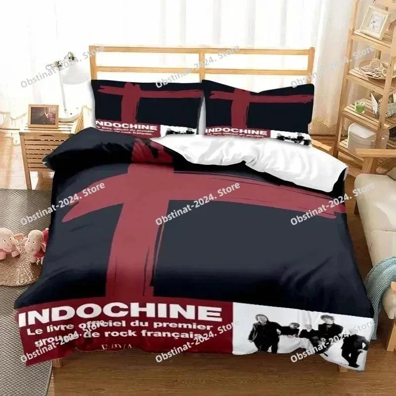 Set Biancheria da Letto con Stampa 3D Logo Roccia Indocina Matrimoniale Singolo King Copripiumino Piumone Federa Bambini Bambine Adulti Camera da Letto
