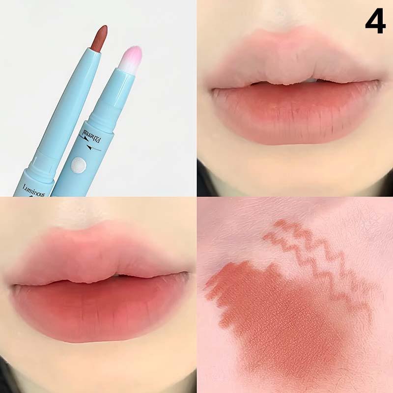 

Cappuvini Double-Head Matte Lipstick Waterproof Velvet Nude Lip Liner Pencil Red Brown Pigment Lips Makeup Long Lasting Lip Tint 4