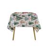 Tablecloth Party Printed Tablecloth Labeled New Year'S Tablecloth Polyester Christmas Snowflake Tablecloth