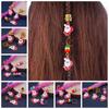 3 Pcs Hair Braid Dreadlocks Bead Santa Claus Hair Braid Tubes Sweet Christmas Hair Ring  Gift