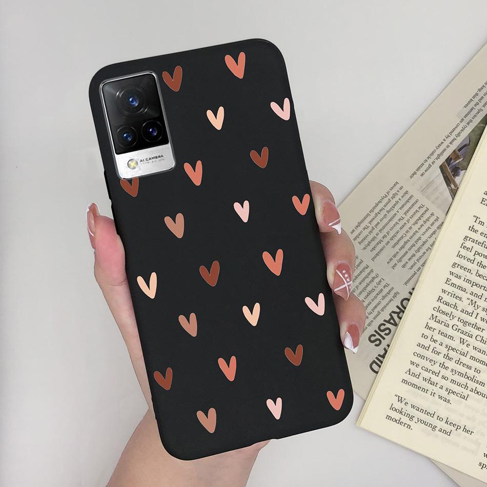 For Vivo V21 Case V2066 V2050 Soft Silicone Cute Painted Cover For Vivo V21E V 21 4g 5g Phone Cases Shockproof Bumper Slim Funda