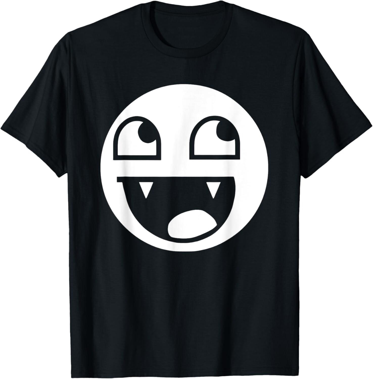 Epic Face Vampire Y2K Streetwear, Emo T-Shirt Mens Womens Tees Top 3XL