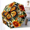 Purple Butterfly Umbrella Automatic Open/close, Sturdy Iron Frame & 8-Rib Structure, Umbrella for Women & Men, Christmas Gifts